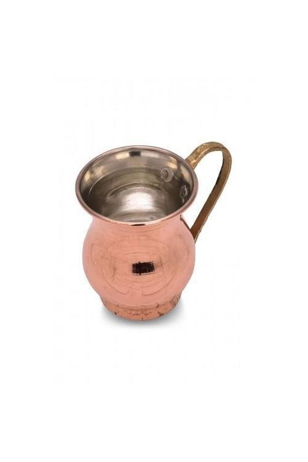 Turna Bakır Mini Zemzem Maşrapa Düz 100 ml Kırmızı Turna0496-1 - 2