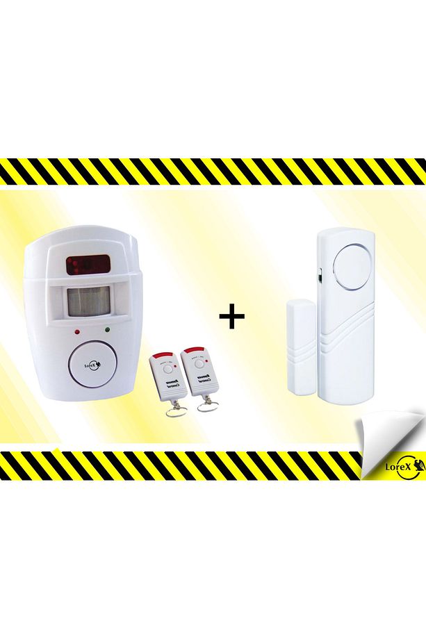 Kablosuz Hareket Sensörlü Alarm Sistemi + Kapı Pencere Alarmı - 1