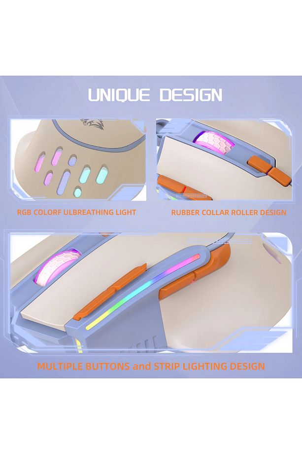 M2 Kablolu Espor Oyuncu Mouse RGB 12800 DPI Ledli Gaming Mouse Software 9 Makro Sensor - 2