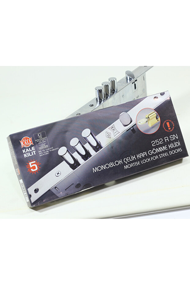 ÇELİK KAPI KİLİDİ 252-R-SN MONOBLOK SİLİNDİRLİ KİLİT ÇELİK KAPI KİLİDİ - 6