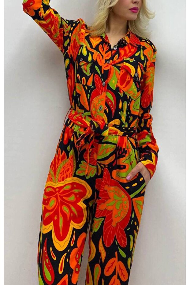 viskon desenli tulum - 4