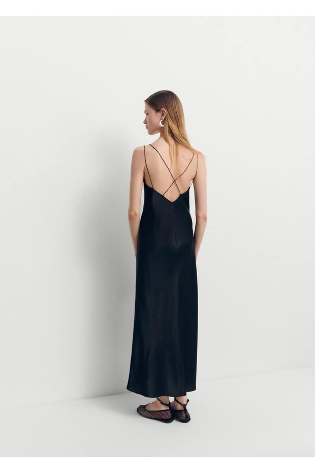 İpek Saten Elbise - 3