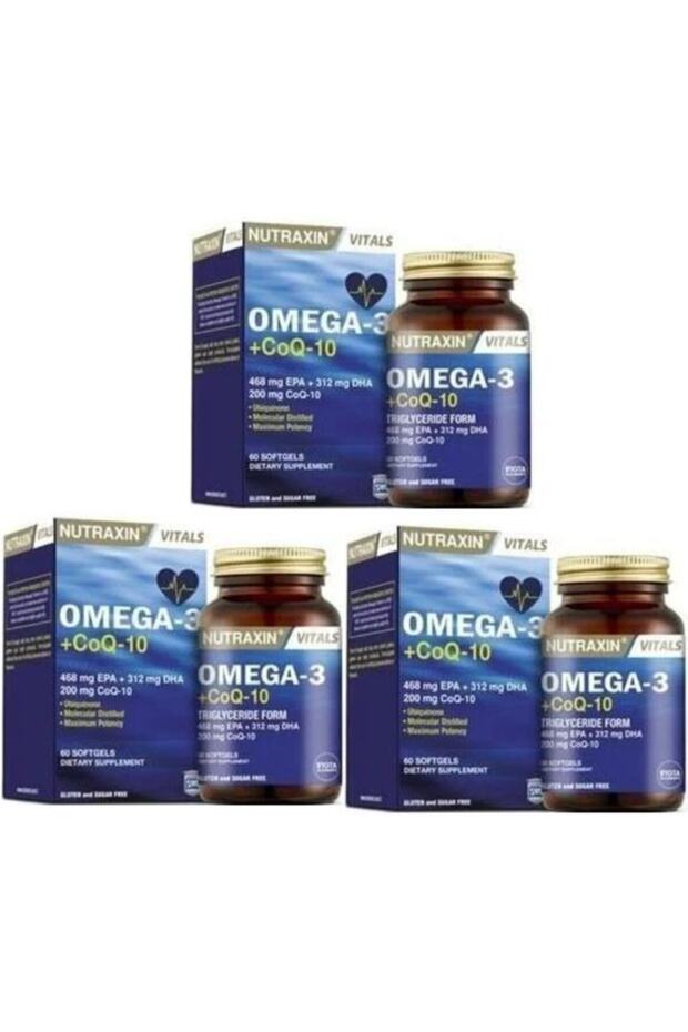 Omega3+coq-10 60 Kapsül X 3 Adet - 1