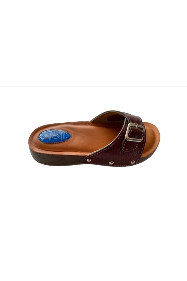 Genuine Leather Anatomical Sole Hallux Valgus (Bone Protrusion) Heel Spur Slippers