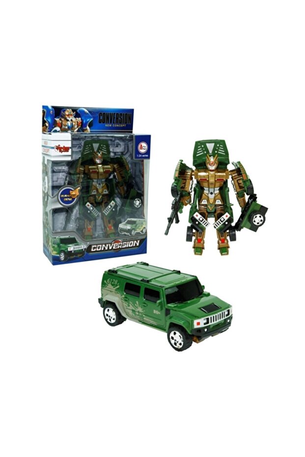 Transformers Conversion Dönüşebilen Robot Araba Sesli Işıklı Transformers Kırmızı - 2
