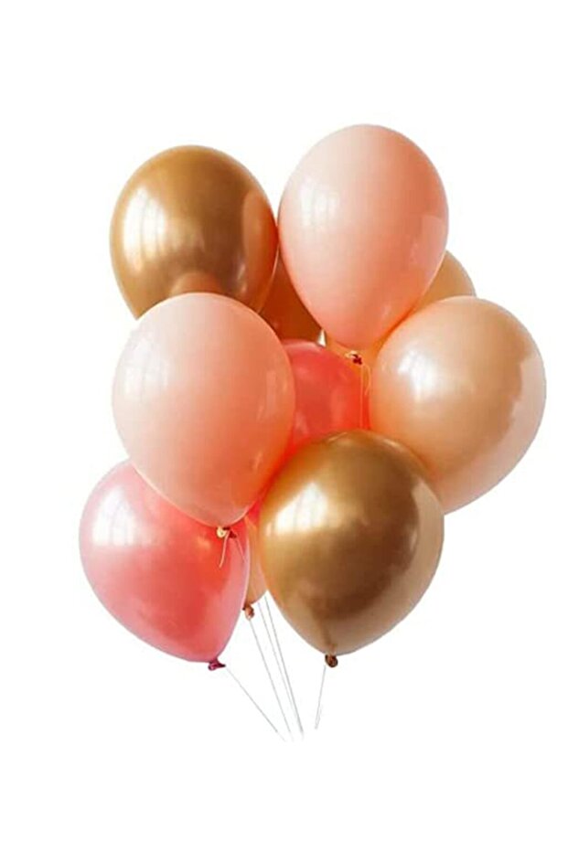 30pcs Chrome Gold Macaron Pink Metallic Rose Gold Balloon
