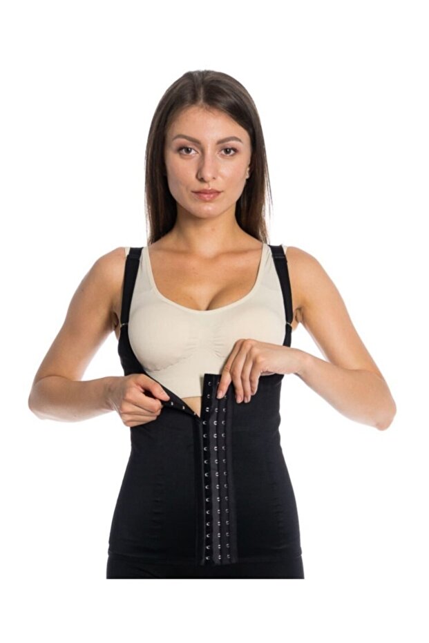 Women's Original Latex Fabric Steel Underwire Corset