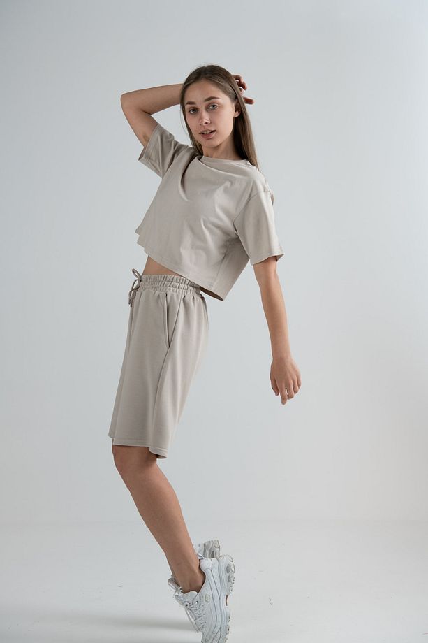 Limited Edition Lightweight Unisex Şort Lte-04 Stone - 4