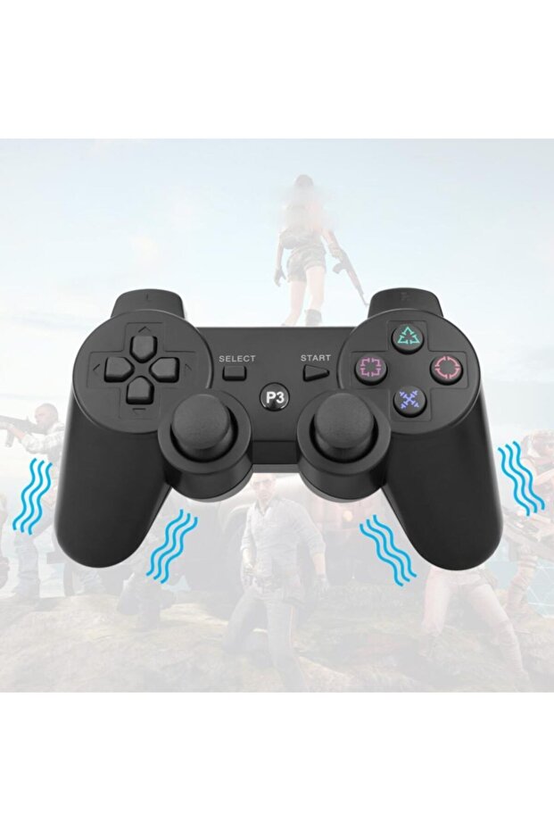 Ps3 Kablosuz Oyun Kolu Ps-3005 Bluetooth Wireless Game Pad Ps3 - 6