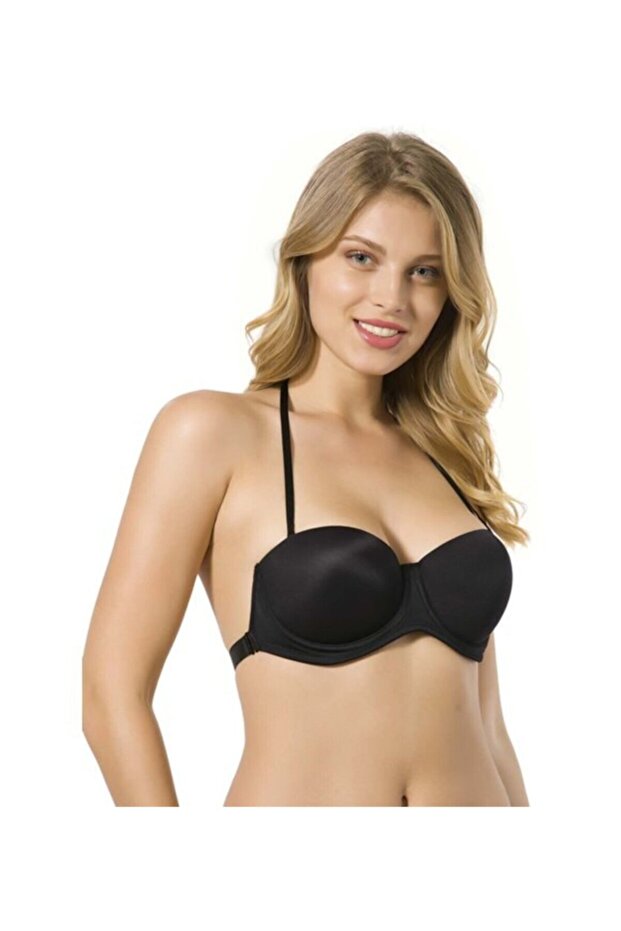 حمالة صدر نسائية سوداء اللون Underwire Micro Backed شفافة 7042