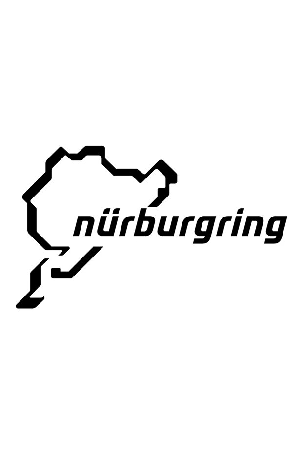 ملصق تلقائي Nürburgring أسود - ملصق تلقائي - 20 سم