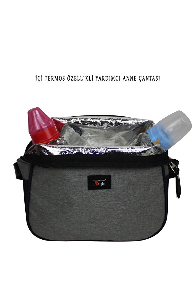 Working Mothers Bag Bebek Bakım Sırt Çantası-füme - 6