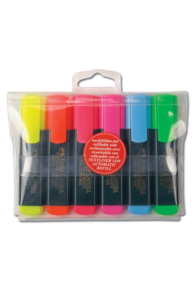 مجموعة من 6 أقلام تحديد