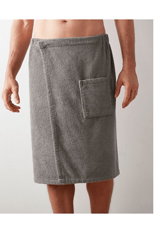 Cotton Hammam Sauna Skirt Velcro Beach Pool Towel Bathrobe