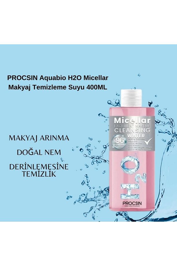 Aquabio H2O Micellar Makyaj Temizleme Suyu 400 ML - 1