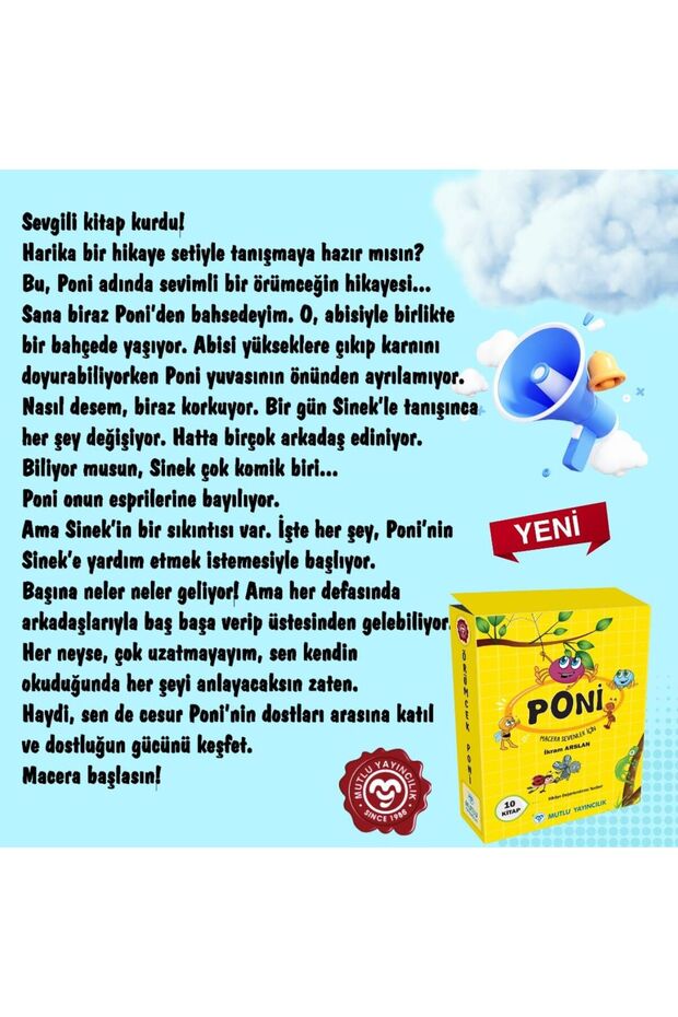 MUTLU ÖRÜMCEK PONİ HİKAYE SETİ 10 LU - 2