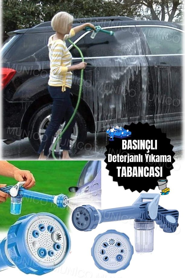 Basınçlı Araba & Bahçe Yıkama Her Yere Lazım Su & Köpük Fırlatma Yıkama Tabancası Bahçe Yıkama Şık - 2
