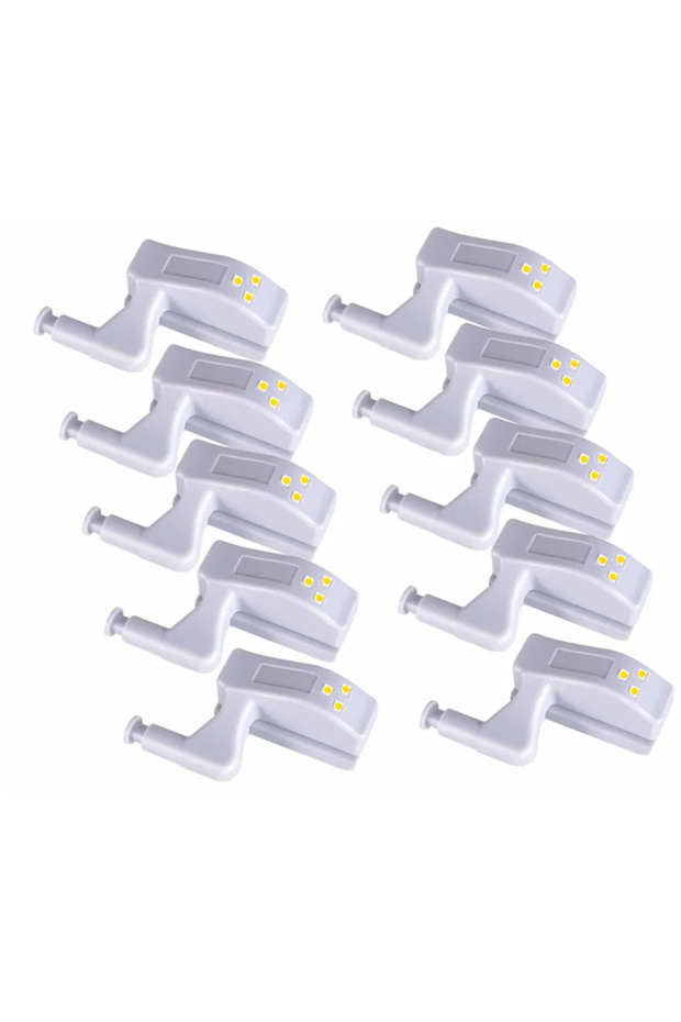 Illuminated Wardrobe Cabinet Hinge 10 Illuminating Led Lights Battery Gift