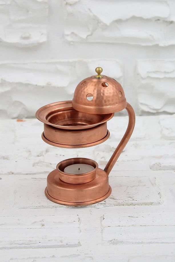 Turna Bakır Aromaterapi Bakır Tütsülük & Buhurdanlık Skoç - 5
