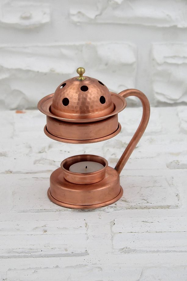 Turna Bakır Aromaterapi Bakır Tütsülük & Buhurdanlık Skoç - 1