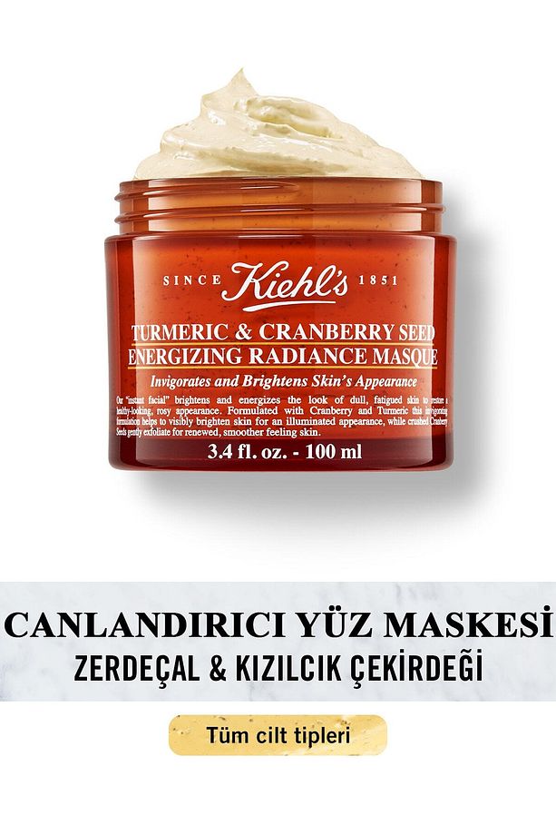 TURMERİC & CRANBERRY ENERGİZİNG AND BRİGHTENİNG MASK WİTH TURMERİC 100 ML KEYON2202 - 1