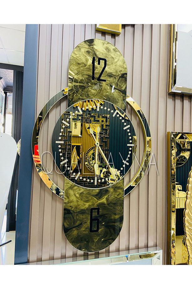 55*100 cm Gold Kupa Model Duvar Saati - 1