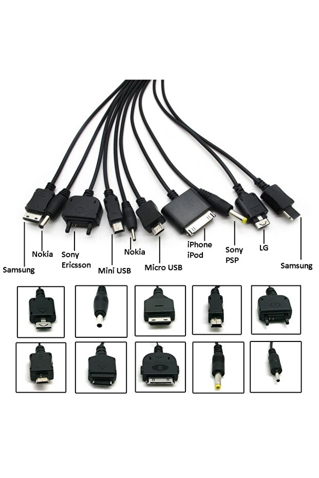 Çoklu USB Şarj Kablosu - 2