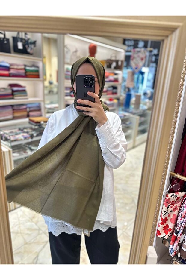 Cotton Şal - Haki 951 - 1