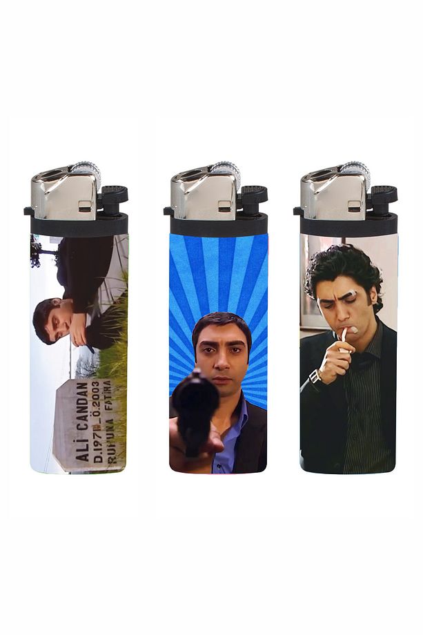 Çakmak 3'lü Polat Alemdar Kurtlar Vadisi Baskılı Çakmak - 1