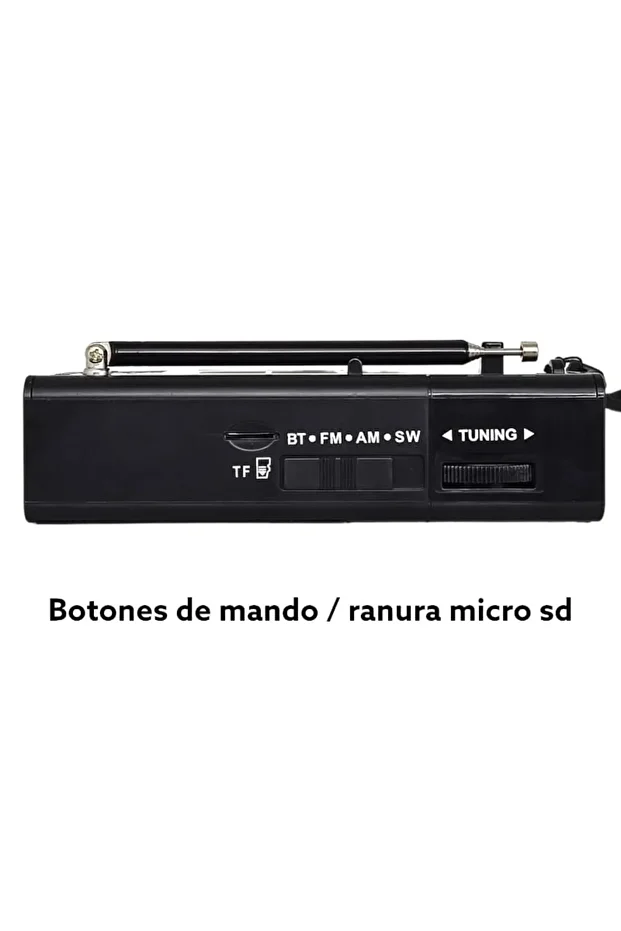 Mini Radyo Taşınabilir Multi Band FM Radyo Şarjlı Cep Radyosu M568BT 3 Bant - 3