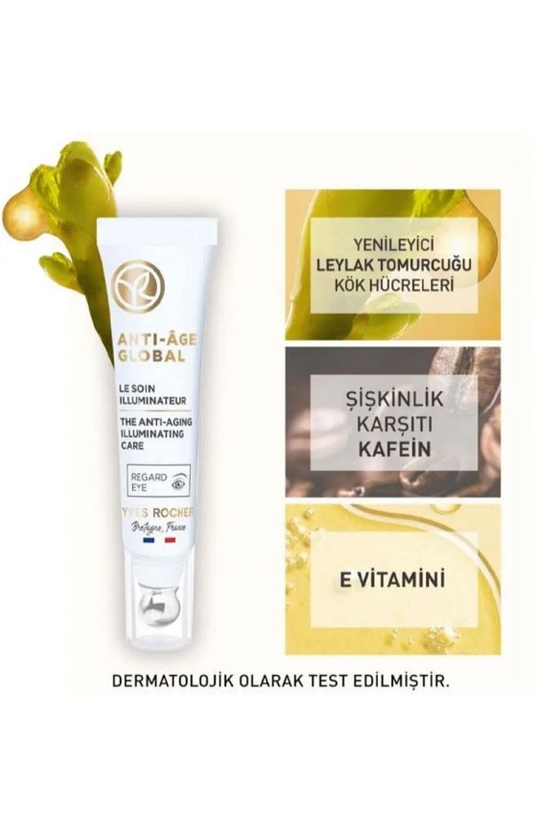 Göz Kremi - Yenileyici Yaşlanma Karşıtı Bitkisel Kök Hücre Bakımı / Anti-Age Global 15ml - 3
