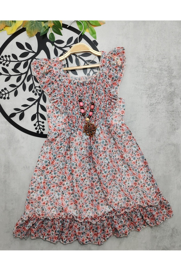 Floral Chiffon Girl's Dress