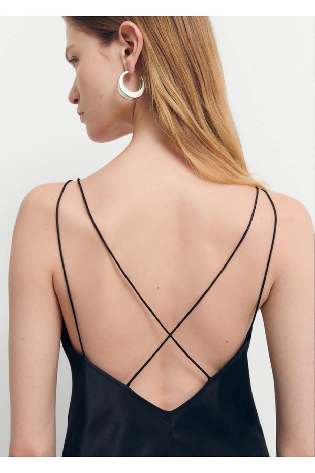 İpek Saten Elbise - 7