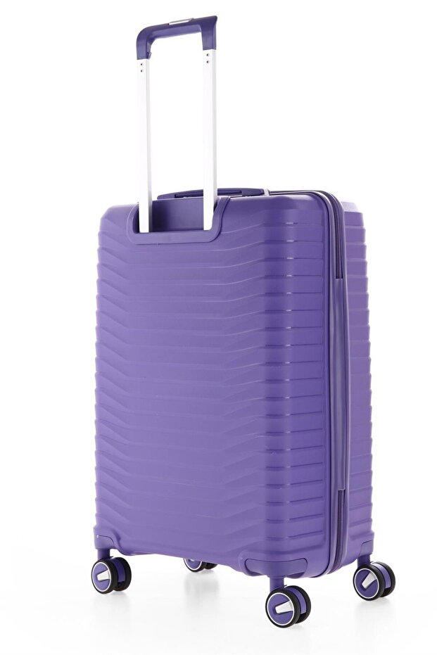 5235 Polipropilen 3 Lü Valiz Seti Mor - 4