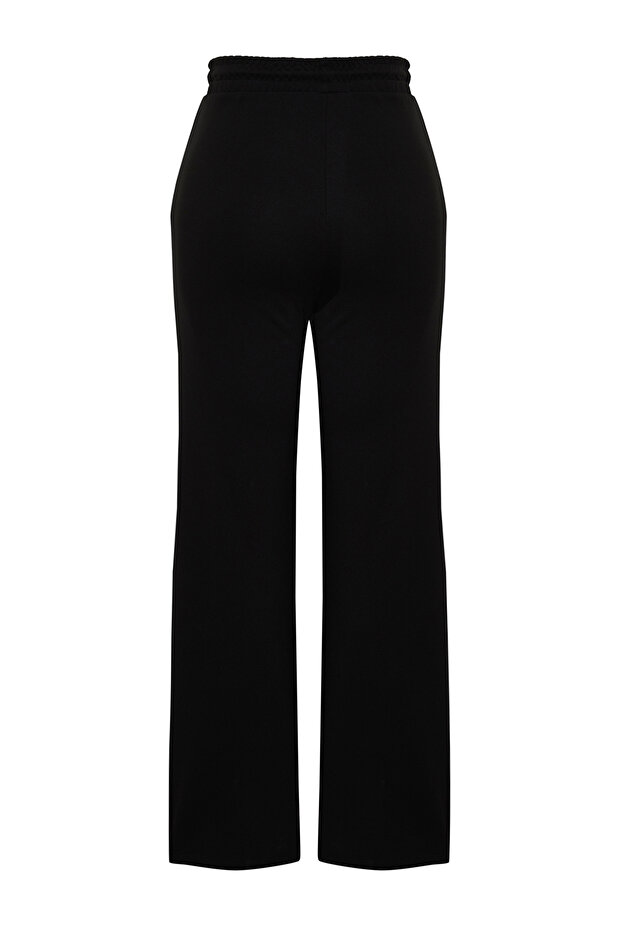 Siyah Nervür Detaylı Örme Pantolon TBBSS24AR00031 - 12