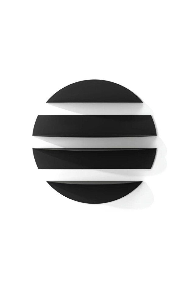 Solis Duvar Rafları Siyah Renk - 6