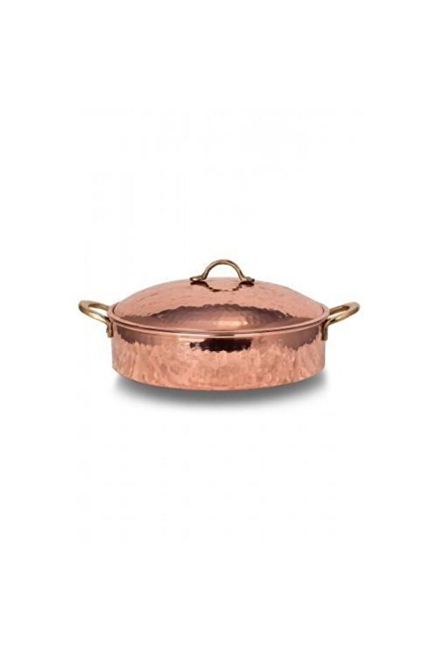 Turna Copper Karnıyarık Pot 9 No 32 Cm Hand Forged Red Turna8192-1