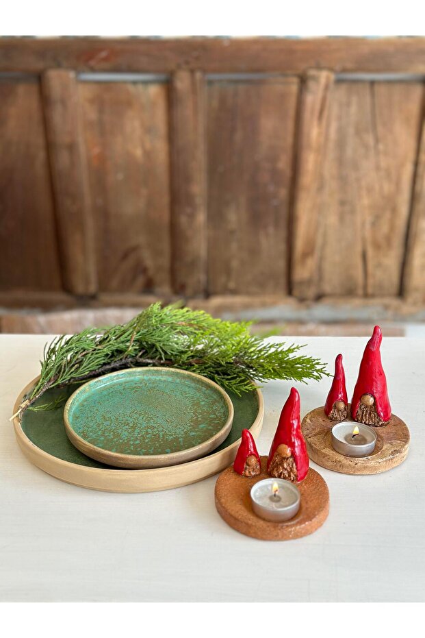 Dik Kenar Tabak 12cm - Açık Yeşil - 3