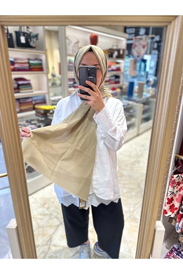 Cotton Şal - Bej 934 - 1