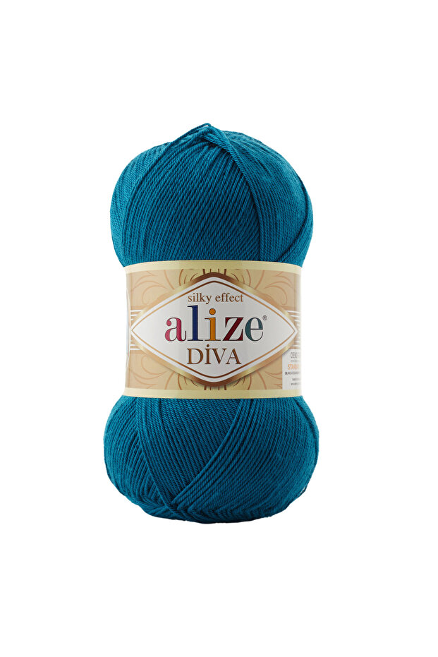 5 Pieces Alize Diva 646 Minkanos Blue