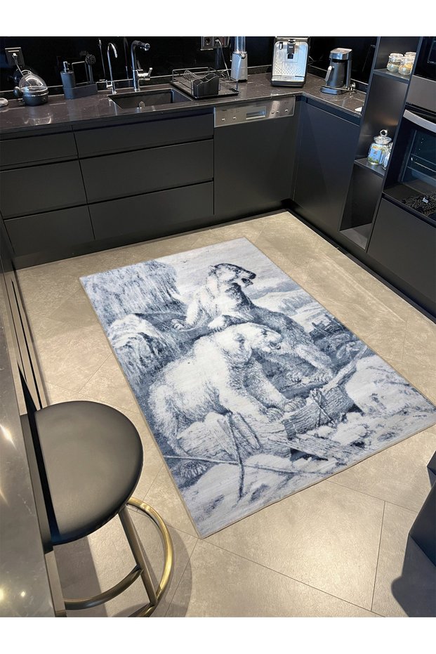 Colorful Woven Base with Polar Bear Pattern Miravip658