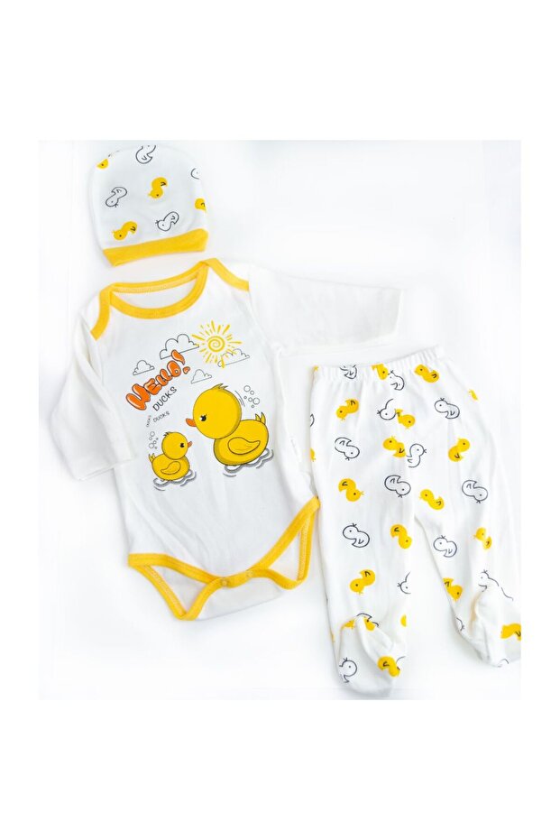 Unisex Baby 3 Piece Bodysuit Set