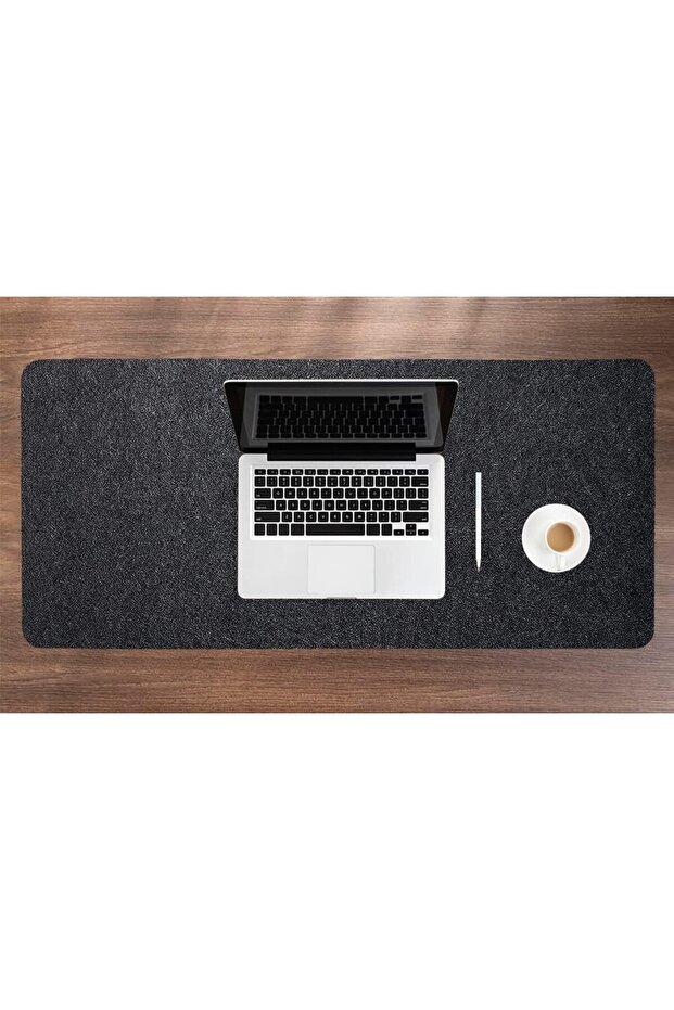 Study Desk Organizer Felt Computer Mouse Pad Table Top Organizer Mat 100x44 cm - 3