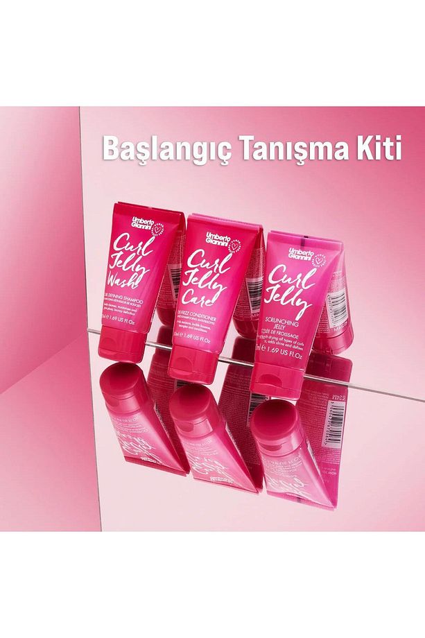 Curl Jelly Jöle, Krem, Şampuan 3'lü Başlangıç Seyahat Kiti (3X50ML) - 1