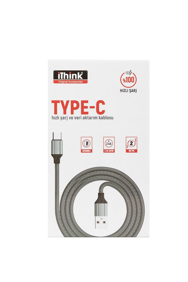 I?think Hızlı Şarj Ve Veri Aktarım Kablosu Type-c K42c - 1
