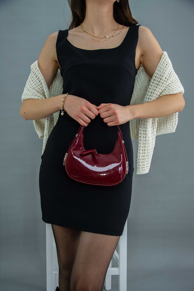 Kalın Askılı Elbise - 3