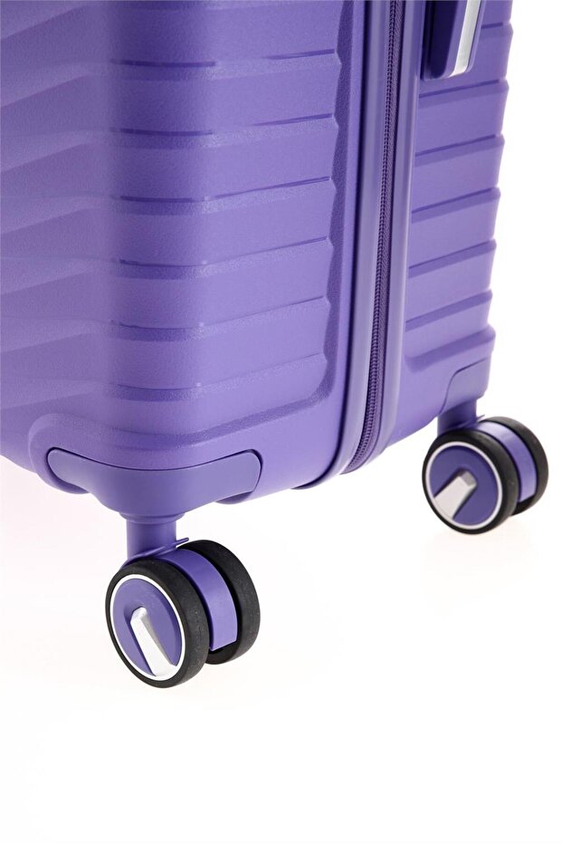 5235 Polipropilen 3 Lü Valiz Seti Mor - 6