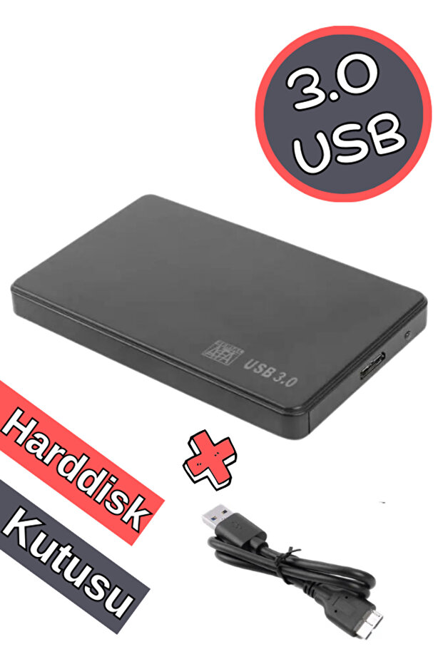 2.5" Usb 3.0 Harici Ssd Harddisk Hdd Kutusu Sata Hard Disk Harici - 1