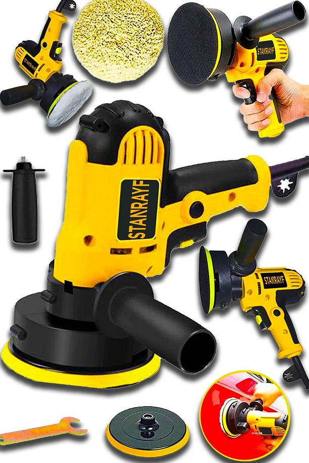 Alman Coper 4800 W Motor Korumalı Otomatik Şanzıman Devir Ayarlı Zımpara Pasta Cila Polisaj Makinesi - 3