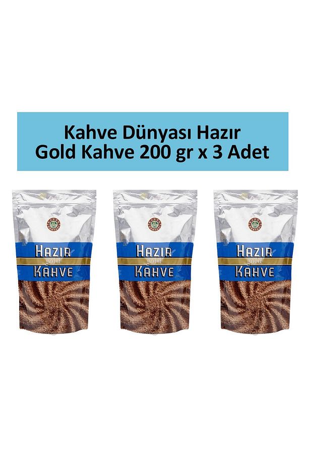 Gold Hazır Kahve 200 gr x 3 Adet - 1